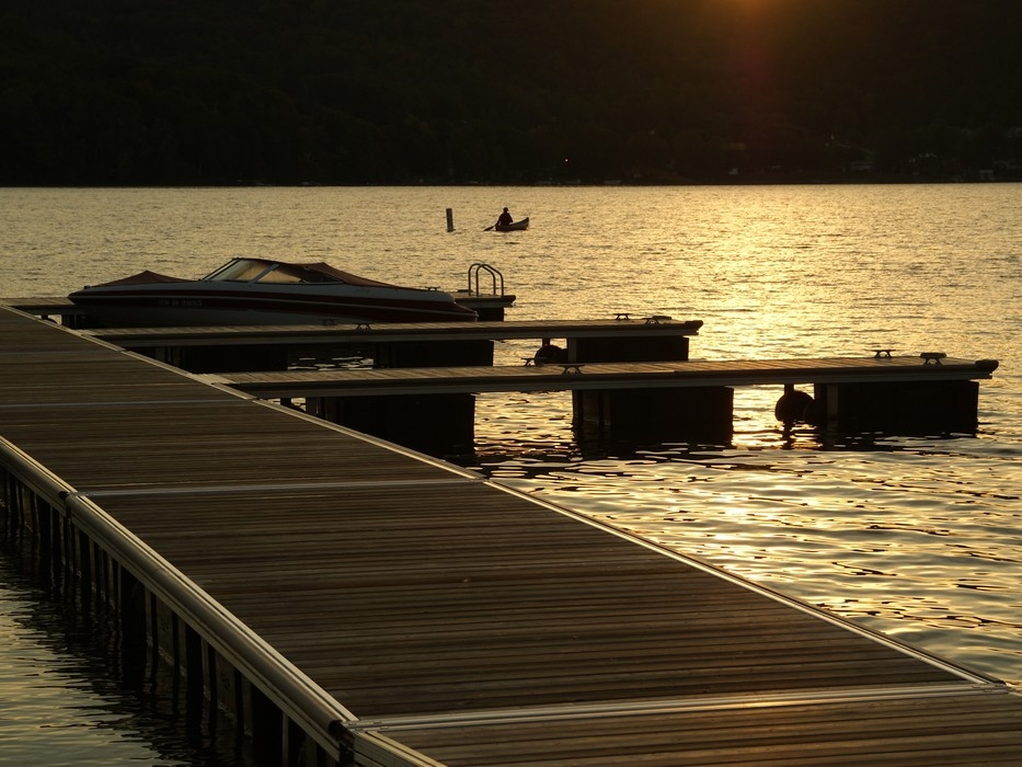 QUAI SUR POTEAUX - 28" X 15' - CÈDRE JAUNE - PREMIUM - QB2