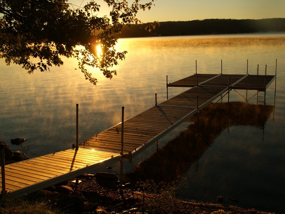 QUAI SUR POTEAUX - 8' X 10' - CÈDRE JAUNE - PREMIUM - QB2
