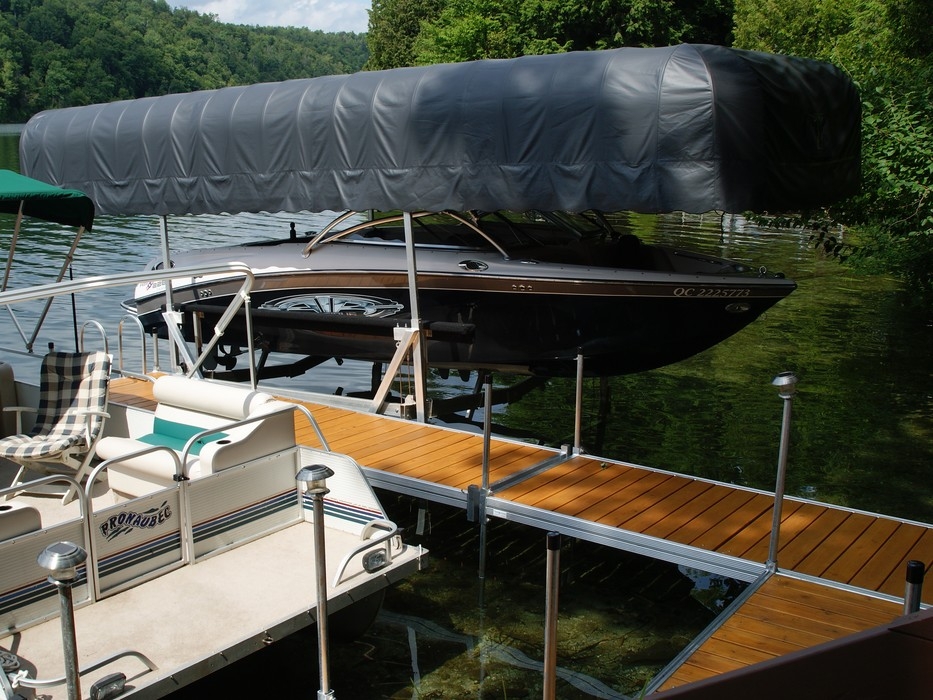 QUAI SUR POTEAUX - 8' X 20' - CÈDRE JAUNE - PREMIUM - QB2