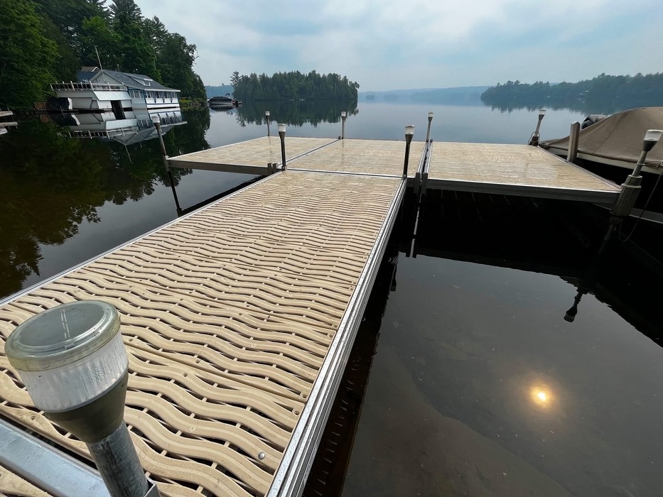 QUAI SUR POTEAUX - 8' X 10' (92" X 10') - X-WAVE BEIGE - PREMIUM - QB2